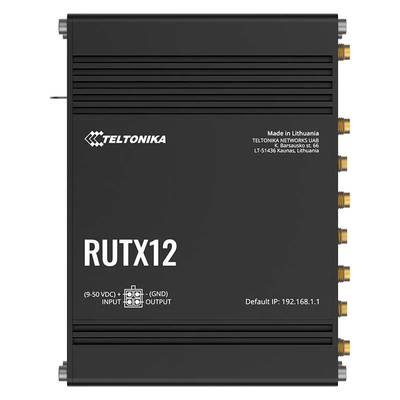 Teltonika RUTX12 Dual LTE 4G CAT6 dual-band Industrial Router with GPS and Bluetooth - Image 2