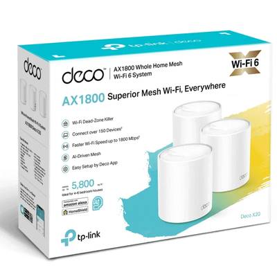 TP-Link Deco X20 AX1800 Whole Home Mesh WiFi 6 System (3 Pack) – TL-DECO X20-3 - Image 2