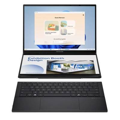 ASUS Zenbook Duo UX840, Intel Core Ultra 9 285H, 32GB (Not Upgradable), 2TB  SSD, Win 11 Home, Dual 14″ 3K (2880 x 1800) OLED Touch Screen 120Hz - Image 1
