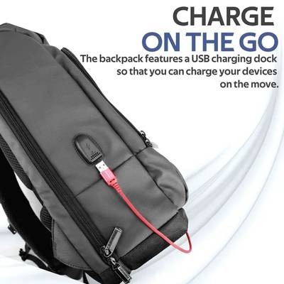 Promate 17.3″ Professional Slim Laptop Backpack with Anti-Theft Handy Pocket - Image 2