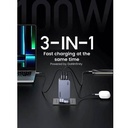 UGREEN Nexode Pro 100W 3-Port GaN Fast Charger UK Grey+1.5M 100W Cable – X757 - Image 1