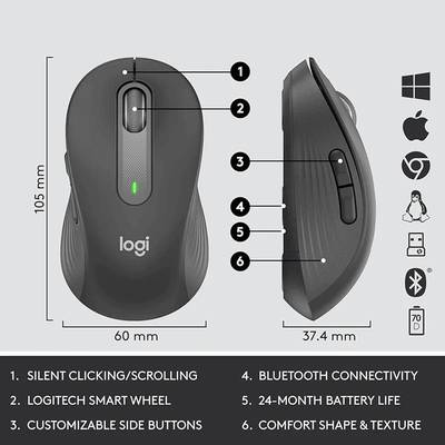 Logitech Signature MK650 Bluetooth Keyboard Mouse Combo for Business - Image 2