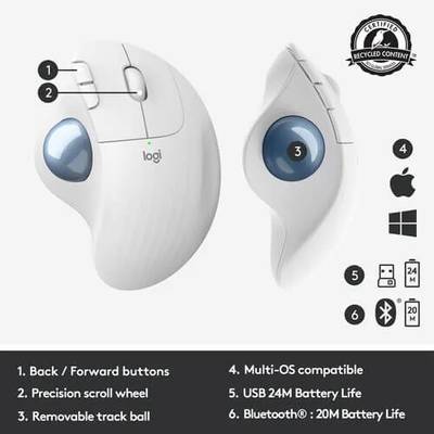 Logitech Ergo M575 Wireless Trackball Mouse - Image 2