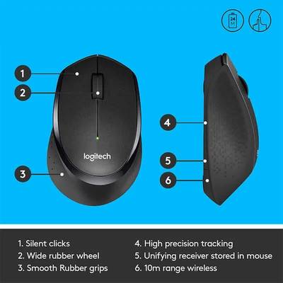 Logitech M330 Silent Plus Wireless Mouse - Image 3