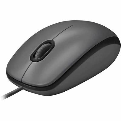 Logitech M100 Wired Mouse USB - Image 1