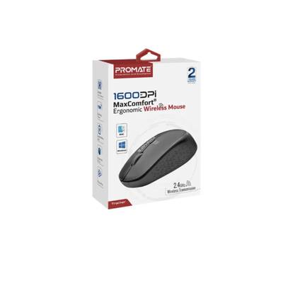 Promate 1600DPI MaxComfort Ergonomic Wireless Mouse-TRACKER - Image 1