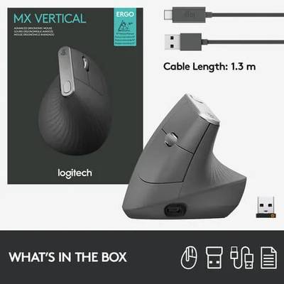 Logitech MX Vertical Advanced Ergonomic Mouse - Image 4
