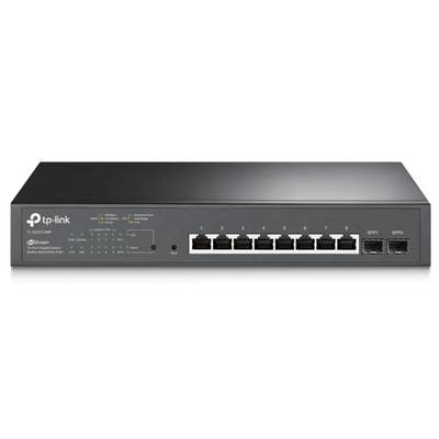 TP-Link JetStream 10-Port Gigabit Smart Switch with 8 PoE+ Ports & 2 Gigabit SFP Slots-TL-SG2210MP
