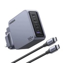 UGREEN Nexode Pro 160W 4-Port GaN Fast Charger UK Grey+1.5M 240W Cable – X763