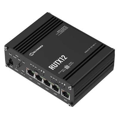 Teltonika RUTX12 Dual LTE 4G CAT6 dual-band Industrial Router with GPS and Bluetooth