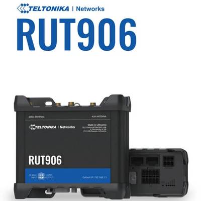 Teltonika RUT906 4G LTE Industrial Router with RS232/RS485 connection and GPS Tracking