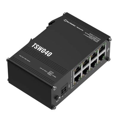 Teltonika TSW040 Industrial Unmanaged PoE+ Ethernet Switch