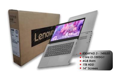 Lenovo Ideapad 3 14IIL05 Intel Core i3 10th Gen 4GB Ram 1TB HDD 14 inch screen 81WD00TCUE