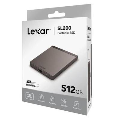 Lexar 512GB External SSD USB Type-C