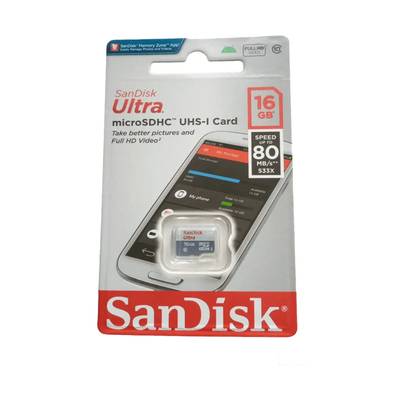 SanDisk 16GB Ultra microSDHC UHS-I Card