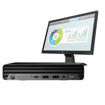HP Pro Mini 400 G9 Desktop PC, Intel Core i7 14700T, 8GB , 512GB SSD, FreeDOS, 24″inch